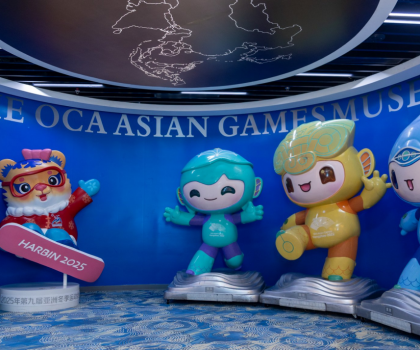 蒙娜麗莎瓷藝畫點亮亞奧理事會科威特總部展館